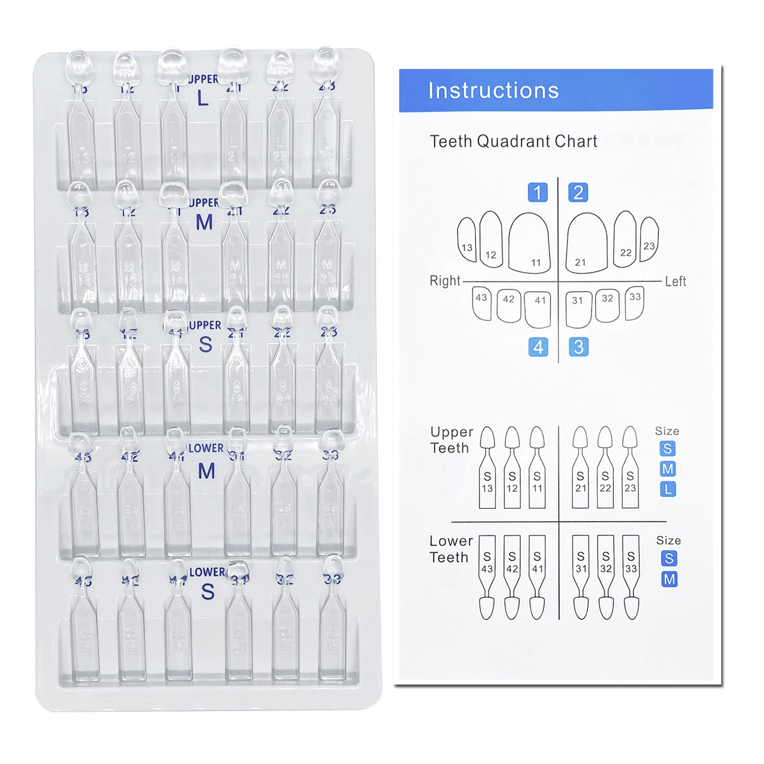 32pcs/Set Dental Veneer Mould  - Teeth Whitening Veneers 评论和价格