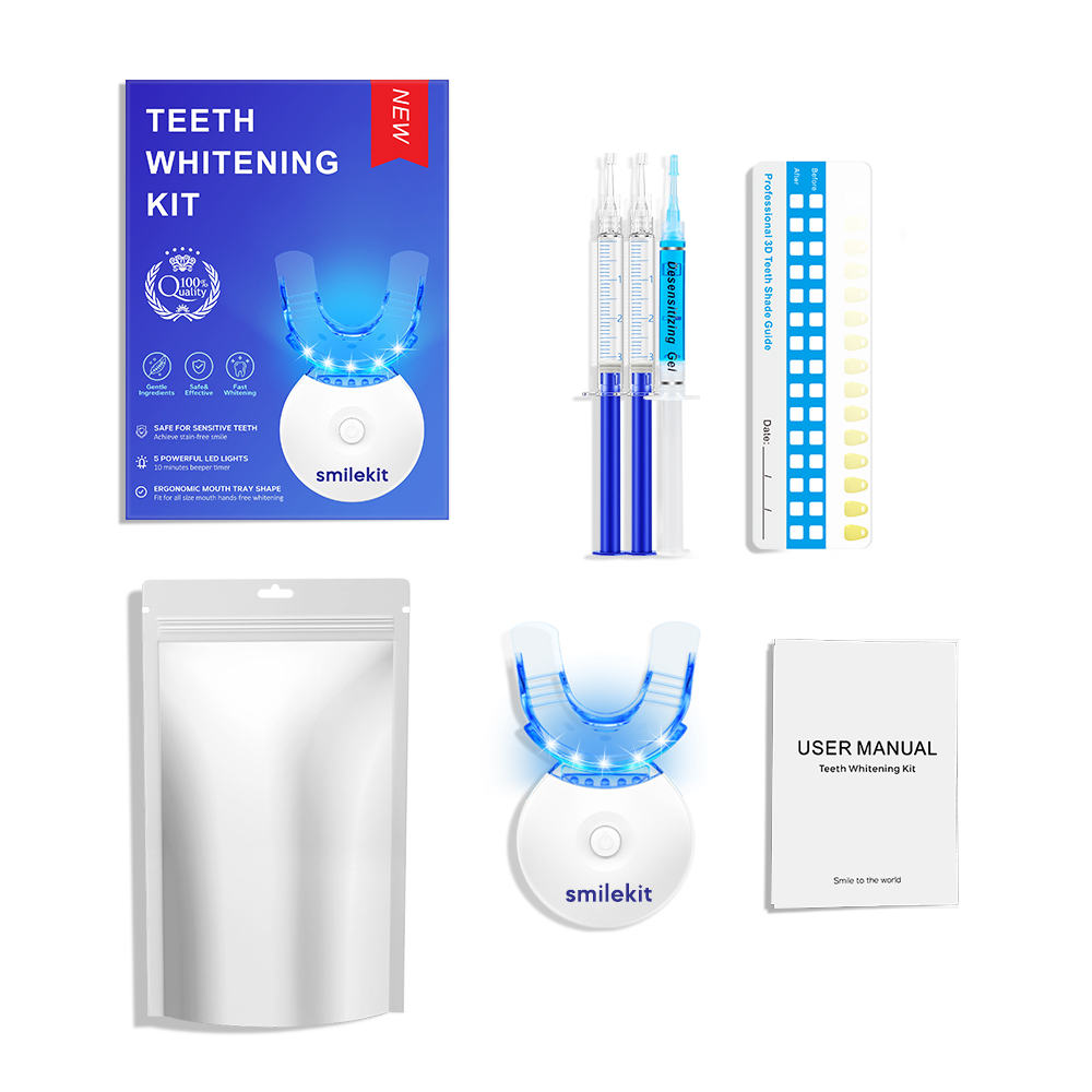Teeth Whitening Kit - 5X LED L - Teeth Whitening Hydrogen Peroxide 评论和价格