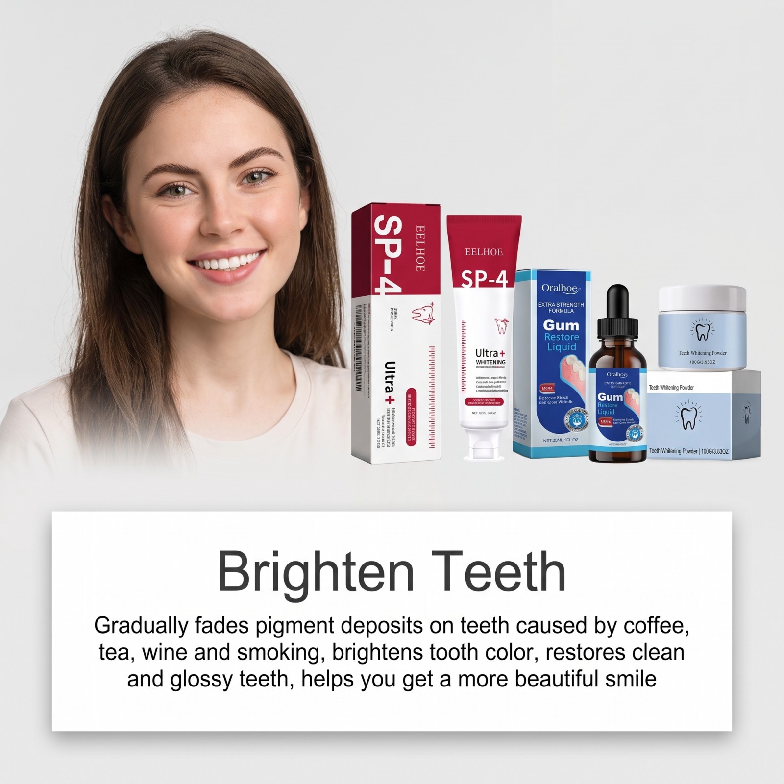 Oral Care Combo Set Whitening  - Teeth Whitening Hydrogen Peroxide 评论和价格