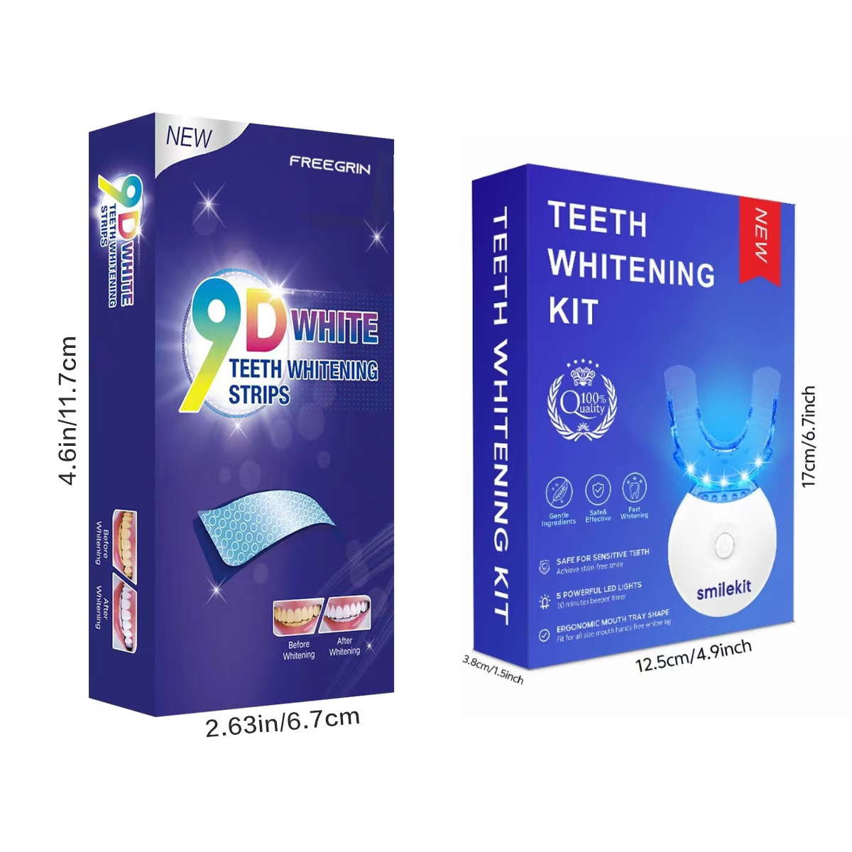 Teeth Whitening Kit - 5X LED L - Teeth Whitening Hydrogen Peroxide 评论和价格