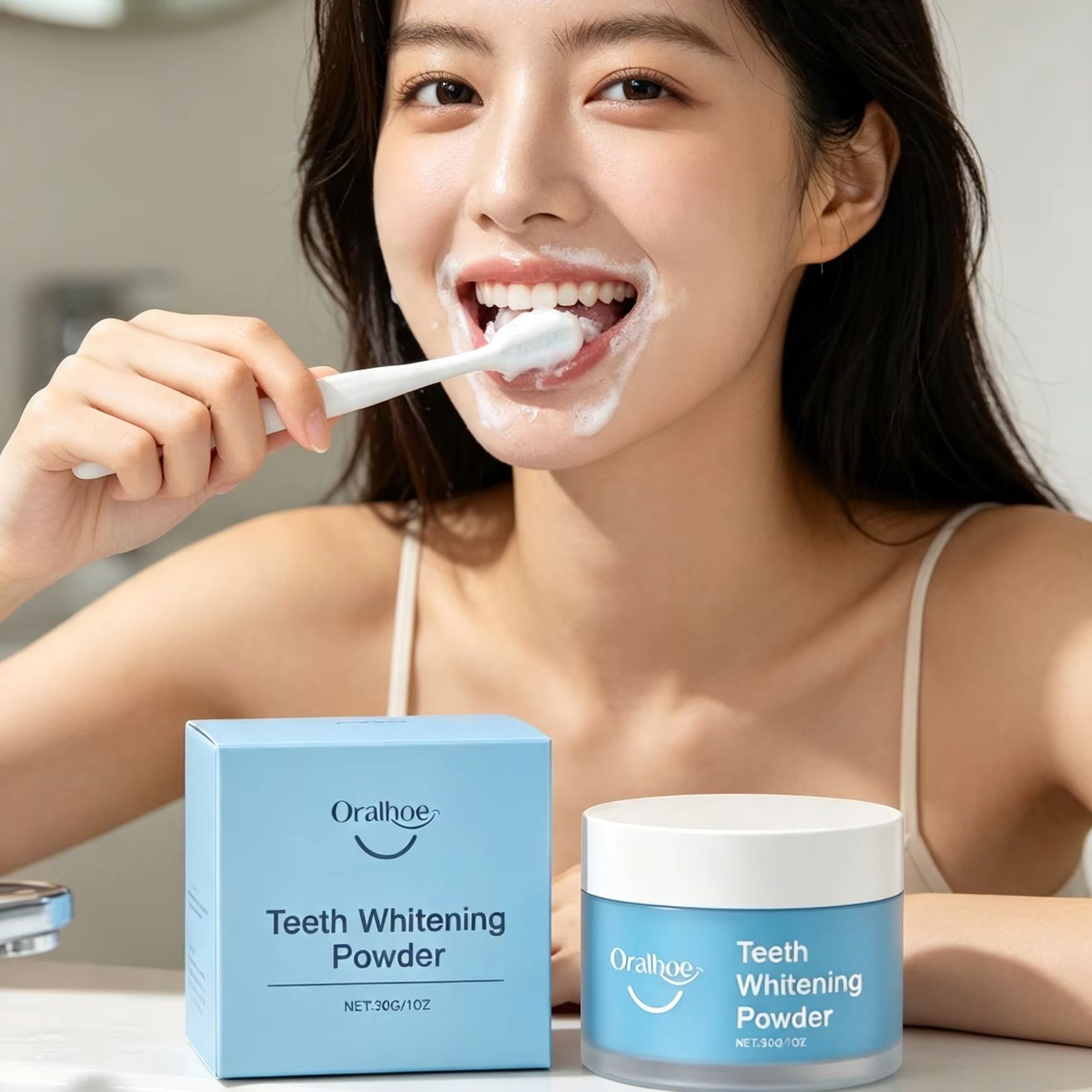 Oralhoe Tooth Powder for Brush - Teeth Whitening Co 评论和价格